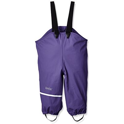 CareTec Unisex dětské Rain Overall-Pu W. Fleece kalhoty do deště, Purple (633) CareTec Unisex dětské Rain Overall-Pu W. Fleece kalhoty do deště, Purple (633)