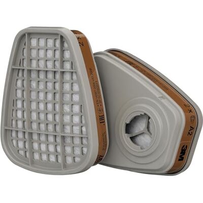 3M plynový a kombinovaný filtr 6055, filtr částic A2, 2 kusy 3M plynový a kombinovaný filtr 6055, filtr částic A2, 2 kusy