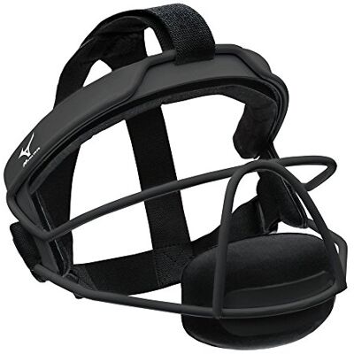 Mizuno Unisex Softball Fielder obličejová maska pro dospělé, černá, velikost X Mizuno Unisex Softball Fielder obličejová maska pro dospělé, černá, velikost X