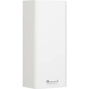 Pelipal Závěsná koupelnová skříňka Quickset 359 v bílé barvě s vysokým leskem, 30 cm široká koupelnová nástěnná skříňka s 1 dvířky a 2 policemi Pelipal Závěsná koupelnová skříňka Quickset 359 v bílé barvě s vysokým leskem, 30 cm široká koupelnová nástěnná skříňka s 1 dvířky a 2 policemi