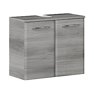Pelipal Skříňka pod umyvadlo Quickset 328 v grafitové struktuře na šířku replika, 60 cm široká skříňka pod umyvadlo bez umyvadla se 2 dvířky Pelipal Skříňka pod umyvadlo Quickset 328 v grafitové struktuře na šířku replika, 60 cm široká skříňka pod umyvadlo bez umyvadla se 2 dvířky