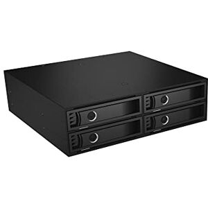 ICY BOX IB-2242SSK 4-fach Backplane (Formfaktor 1x 5,25") für 4x 2,5" (6,35 c m) SATA/SAS HDD/SSD, Voll-Metall, 2x Lüfter, abschließbar, schwarz ICY BOX IB-2242SSK 4-fach Backplane (Formfaktor 1x 5,25") für 4x 2,5" (6,35 c m) SATA/SAS HDD/SSD, Voll-Metall, 2x Lüfter, abschließbar, schwarz