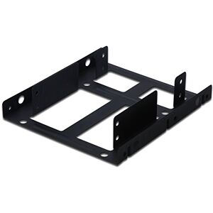 Digitus Dual SSD/HDD montážní rám, vnitřní, 3,5", 2x 2,5" SSD/HDD, vč. šroubů, kov, černý Digitus Dual SSD/HDD montážní rám, vnitřní, 3,5", 2x 2,5" SSD/HDD, vč. šroubů, kov, černý