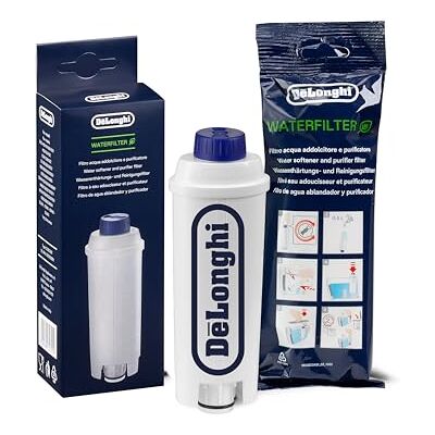 DeLonghi Originální vodní filtr od DLSC002 – Příslušenství pro plně automatické kávovary s vodním filtrem, péče a ochrana přístroje, optimalizuje kvalitu kávy a chrání před vodním kamenem, bílý, balení 1 ks DeLonghi Originální vodní filtr od DLSC002 – Příslušenství pro plně automatické kávovary s vodním filtrem, péče a ochrana přístroje, optimalizuje kvalitu kávy a chrání před vodním kamenem, bílý, balení 1 ks