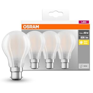 Osram LED Base Classic A žárovka, patice: B22d, Warm White, 2700 K, 7 W, náhrada za 60W žárovku, teplá bílá Osram LED Base Classic A žárovka, patice: B22d, Warm White, 2700 K, 7 W, náhrada za 60W žárovku, teplá bílá