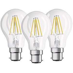 Osram LED Base Classic A lampa, ve tvaru pístu s paticí B22d, nestmívatelná, nahrazuje 60 W, styl vlákna čirá, teplá bílá 2700 Kelvinů, balení 3 ks Osram LED Base Classic A lampa, ve tvaru pístu s paticí B22d, nestmívatelná, nahrazuje 60 W, styl vlákna čirá, teplá bílá 2700 Kelvinů, balení 3 ks
