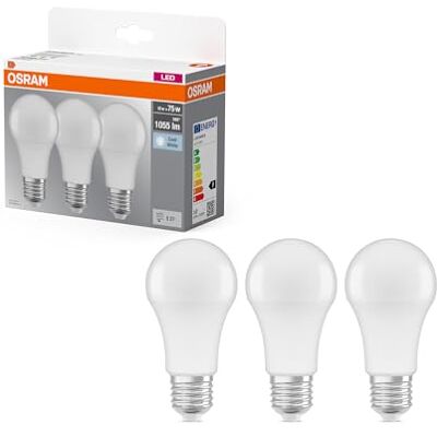 Osram LED žárovka Base Classic A od , ve tvaru pístu s paticí E27, není stmívatelná., studená bílá, 11 x 6 x 6 cm Osram LED žárovka Base Classic A od , ve tvaru pístu s paticí E27, není stmívatelná., studená bílá, 11 x 6 x 6 cm