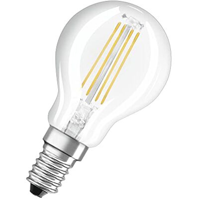 Osram LED Base Classic P žárovka, patice: E14, teplá bílá, 2700 K, 4 W, náhrada za 40W žárovku, čirá, balení 5 ks Osram LED Base Classic P žárovka, patice: E14, teplá bílá, 2700 K, 4 W, náhrada za 40W žárovku, čirá, balení 5 ks