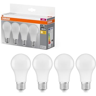Osram LED žárovka Base Classic A od , ve tvaru pístu s paticí E27, není stmívatelná., teple bílá, 11 x 6 x 6 cm Osram LED žárovka Base Classic A od , ve tvaru pístu s paticí E27, není stmívatelná., teple bílá, 11 x 6 x 6 cm