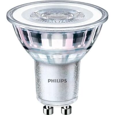 Philips LED Classic GU10 žárovky 10 ks v balení (50 W), reflektor LED bodová světla s teplým bílým světlem, energeticky úsporné žárovky s dlouhou dobou užívání, není stmívatelná, teplá bílá Philips LED Classic GU10 žárovky 10 ks v balení (50 W), reflektor LED bodová světla s teplým bílým světlem, energeticky úsporné žárovky s dlouhou dobou užívání, není stmívatelná, teplá bílá