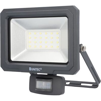 Unitec LED zářič s detektorem pohybu 21 W, 2550 lumenů, IP44, hliníkový tlakový odlitek, nastavitelná doba zapnutí, bezpečnostní sklo, energeticky úsporné, dlouhá životnost, antracit Unitec LED zářič s detektorem pohybu 21 W, 2550 lumenů, IP44, hliníkový tlakový odlitek, nastavitelná doba zapnutí, bezpečnostní sklo, energeticky úsporné, dlouhá životnost, antracit