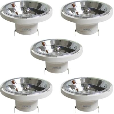 Sigmaled lighting , LED-Spot AR111 G53, 14 W (odpovídá 120W halogenu), 12V AC/DC, neutrální bílá 4000 K, 1050 lumenů, AR111 LED světelný zdroj, balení 5 ks Sigmaled lighting , LED-Spot AR111 G53, 14 W (odpovídá 120W halogenu), 12V AC/DC, neutrální bílá 4000 K, 1050 lumenů, AR111 LED světelný zdroj, balení 5 ks