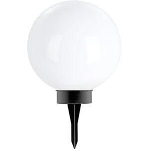 Eglo LED solární koule Puglia, zahradní lampa s kolíkem do země, solární lampa pro venkovní použití, venkovní lampa zahrada z plastu v černé a bílé, teplá bílá, IP44, Ø 25 cm Eglo LED solární koule Puglia, zahradní lampa s kolíkem do země, solární lampa pro venkovní použití, venkovní lampa zahrada z plastu v černé a bílé, teplá bílá, IP44, Ø 25 cm