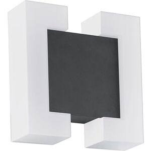 Eglo Venkovní nástěnná LED lampa Sitia, 2 žárovky venkovní svítidlo, nástěnné svítidlo z pozinkované oceli a plastu, barva: antracit, bílá, IP44 Eglo Venkovní nástěnná LED lampa Sitia, 2 žárovky venkovní svítidlo, nástěnné svítidlo z pozinkované oceli a plastu, barva: antracit, bílá, IP44