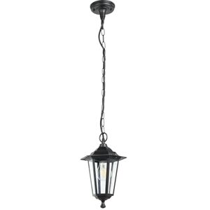 Eglo Venkovní závěsná lampa Laterna 4, 1 plamenné venkovní svítidlo, závěsné svítidlo z litého hliníku a skla, barva: černá, objímka: E27, IP44 Eglo Venkovní závěsná lampa Laterna 4, 1 plamenné venkovní svítidlo, závěsné svítidlo z litého hliníku a skla, barva: černá, objímka: E27, IP44
