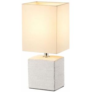 RL LIVE YOUR LIGHT Reality Leuchten stolní lampa s keramickou nohou, 1x E14 maximálně 40 W, 29 cm, látkové stínidlo bílé R50131001 RL LIVE YOUR LIGHT Reality Leuchten stolní lampa s keramickou nohou, 1x E14 maximálně 40 W, 29 cm, látkové stínidlo bílé R50131001