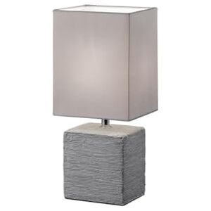 RL LIVE YOUR LIGHT Reality světla stolní lampa s keramickou nohou, 1x E14 maximálně 40 W, 29 cm, látkové stínidlo šedé R50131087 RL LIVE YOUR LIGHT Reality světla stolní lampa s keramickou nohou, 1x E14 maximálně 40 W, 29 cm, látkové stínidlo šedé R50131087
