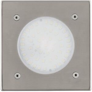 Eglo LED osvětlení pro vestavbu do podlahy Lamedo, 1 vestavné svítidlo s osvětlením, chodníkové svítidlo z ušlechtilé oceli, barva: stříbrná, sklo: bílá, satinované, hranaté, IP67 Eglo LED osvětlení pro vestavbu do podlahy Lamedo, 1 vestavné svítidlo s osvětlením, chodníkové svítidlo z ušlechtilé oceli, barva: stříbrná, sklo: bílá, satinované, hranaté, IP67