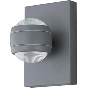 Eglo LED venkovní nástěnná lampa Sesimba 1, 2 žárovky venkovní svítidlo, nástěnné svítidlo z oceli a plastu, barva: stříbrná, IP44 Eglo LED venkovní nástěnná lampa Sesimba 1, 2 žárovky venkovní svítidlo, nástěnné svítidlo z oceli a plastu, barva: stříbrná, IP44