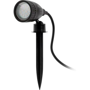 Eglo Bodový reflektor Nema 1, 1 plamenné venkovní svítidlo, podlahová lampa z plastu, barva: černá, objímka: GU10, IP44 Eglo Bodový reflektor Nema 1, 1 plamenné venkovní svítidlo, podlahová lampa z plastu, barva: černá, objímka: GU10, IP44