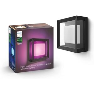 Philips White & Color Ambiance Econic Outdoor nástěnné svítidlo (1 140 lm), stmívatelná nástěnná lampa pro světelný systém Hue s 16 miliony barev, chytré ovládání světla hlasem nebo aplikací Philips White & Color Ambiance Econic Outdoor nástěnné svítidlo (1 140 lm), stmívatelná nástěnná lampa pro světelný systém Hue s 16 miliony barev, chytré ovládání světla hlasem nebo aplikací