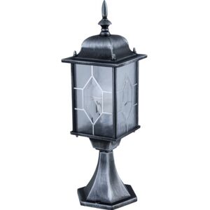Konstsmide Milano 7246 lampa s podstavcem (Š: 16 cm H: 16 cm V: 51 cm, 1 x 75 W, IP43) černá/stříbrná Konstsmide Milano 7246 lampa s podstavcem (Š: 16 cm H: 16 cm V: 51 cm, 1 x 75 W, IP43) černá/stříbrná