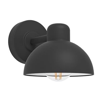 Eglo Venkovní nástěnná lampa Entrimo, 1 plamenné venkovní svítidlo, nástěnné svítidlo z oceli pozinkované, barva: černá, objímka: E27, IP44 Eglo Venkovní nástěnná lampa Entrimo, 1 plamenné venkovní svítidlo, nástěnné svítidlo z oceli pozinkované, barva: černá, objímka: E27, IP44