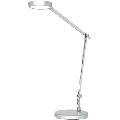 Unilux LED lampa na psací stůl Senza, stmívatelná, stříbrošedá Unilux LED lampa na psací stůl Senza, stmívatelná, stříbrošedá