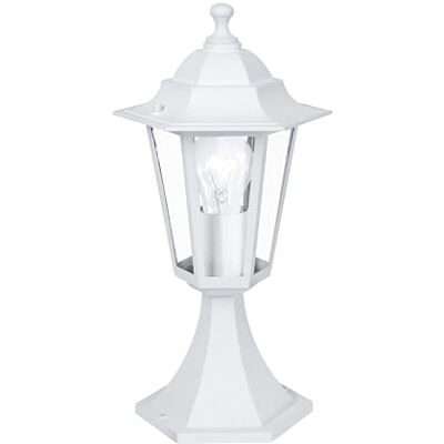 Eglo Venkovní lampa s paticí Laterna 5, venkovní světlo vintage lucerna, bílá Eglo Venkovní lampa s paticí Laterna 5, venkovní světlo vintage lucerna, bílá