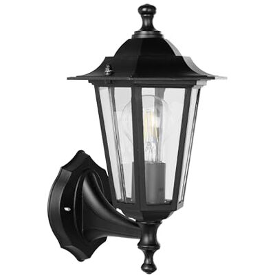Eglo Venkovní nástěnná lampa Laterna 4, venkovní lampa stěna vintage, černá Eglo Venkovní nástěnná lampa Laterna 4, venkovní lampa stěna vintage, černá