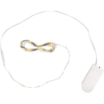 Rayher 69137000 Micro LED světelný řetěz s drátem, teplé bílé světlo, 220 cm, 20 LED žárovek, pro vnitřní použití, flexibilní, ohebný, na baterie, 69137000 Rayher 69137000 Micro LED světelný řetěz s drátem, teplé bílé světlo, 220 cm, 20 LED žárovek, pro vnitřní použití, flexibilní, ohebný, na baterie, 69137000