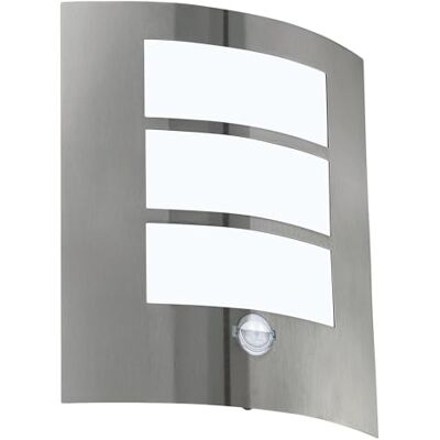 Eglo Venkovní nástěnná lampa City, 1 plamenné venkovní světlo vč. pohybového čidla Eglo Venkovní nástěnná lampa City, 1 plamenné venkovní světlo vč. pohybového čidla