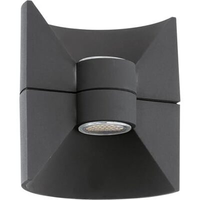 Eglo Venkovní nástěnná LED lampa Redondo, 2 žárovky venkovní svítidlo, nástěnné svítidlo z litého hliníku, barva: antracit, IP44 Eglo Venkovní nástěnná LED lampa Redondo, 2 žárovky venkovní svítidlo, nástěnné svítidlo z litého hliníku, barva: antracit, IP44
