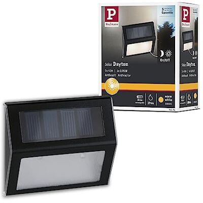 Paulmann 94234 Solární stupňovité svítidlo/schodišťové světlo LED venkovní světlo vč. 1x0,05 W antracit plast 3000 K teplá bílá Paulmann 94234 Solární stupňovité svítidlo/schodišťové světlo LED venkovní světlo vč. 1x0,05 W antracit plast 3000 K teplá bílá