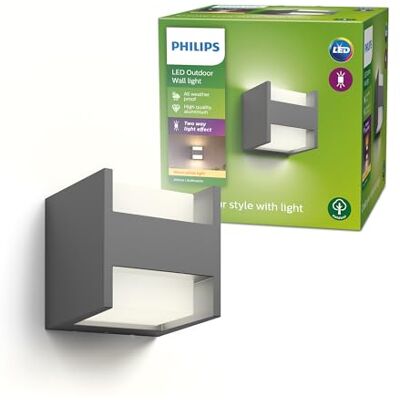 Philips myGarden LED venkovní nástěnné světlo Arbour 1žárovkové hliník 6 W šedá 164609316 Philips myGarden LED venkovní nástěnné světlo Arbour 1žárovkové hliník 6 W šedá 164609316