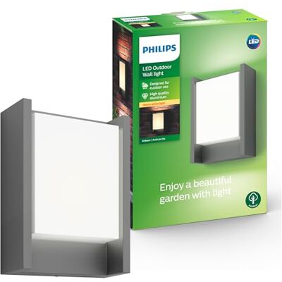 Philips myGarden LED venkovní nástěnné světlo Arbour 1žárovkové hliník 6 W šedá 164609316 Philips myGarden LED venkovní nástěnné světlo Arbour 1žárovkové hliník 6 W šedá 164609316