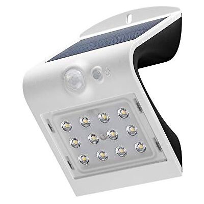 Goobay 45802 LED solární světlo, venkovní reflektor s detektorem pohybu, venkovní / 1,5 W solární lampa venkovní / IP65 zahradní zářič / venkovní lampa s detektorem pohybu PIR senzorem / bílá Goobay 45802 LED solární světlo, venkovní reflektor s detektorem pohybu, venkovní / 1,5 W solární lampa venkovní / IP65 zahradní zářič / venkovní lampa s detektorem pohybu PIR senzorem / bílá