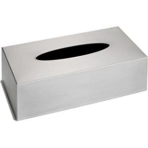Wenko Box z ušlechtilé oceli na kosmetické ubrousky boxovací kabát, látkový obal, koupelnový doplněk, stříbrný Wenko Box z ušlechtilé oceli na kosmetické ubrousky boxovací kabát, látkový obal, koupelnový doplněk, stříbrný