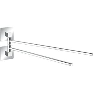 Wenko Turbo-Loc® ušlechtilá ocel držák na ručníky 2 ramena Quadro upevnění bez vrtání, nerezová ocel, 6,5 x 14,5 x 40 cm, chrom Wenko Turbo-Loc® ušlechtilá ocel držák na ručníky 2 ramena Quadro upevnění bez vrtání, nerezová ocel, 6,5 x 14,5 x 40 cm, chrom