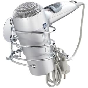 Wenko Držák na vysoušeč vlasů Turbo-Loc®, držák na fénování do koupelny, s držákem kabelu, upevnění bez vrtání, z chromované oceli, 14 x 7,5 x 11,5 cm Wenko Držák na vysoušeč vlasů Turbo-Loc®, držák na fénování do koupelny, s držákem kabelu, upevnění bez vrtání, z chromované oceli, 14 x 7,5 x 11,5 cm