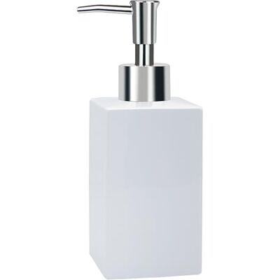 Spirella Dávkovač mýdla Quadro porcelán dávkovač tekutého mýdla 300 ml bílý, Unique Spirella Dávkovač mýdla Quadro porcelán dávkovač tekutého mýdla 300 ml bílý, Unique