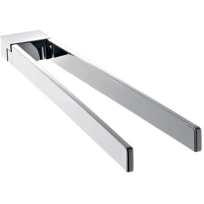 Emco Druh držáku ručníků, tyč na ručníky, pro montáž na stěnu chrom 43 cm 2 ramena pohyblivá Emco Druh držáku ručníků, tyč na ručníky, pro montáž na stěnu chrom 43 cm 2 ramena pohyblivá