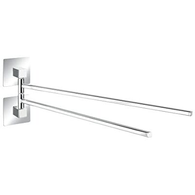 Wenko Turbo-Loc® ušlechtilá ocel držák na ručníky 2 ramena Quadro upevnění bez vrtání, nerezová ocel, 6,5 x 14,5 x 40 cm, chrom Wenko Turbo-Loc® ušlechtilá ocel držák na ručníky 2 ramena Quadro upevnění bez vrtání, nerezová ocel, 6,5 x 14,5 x 40 cm, chrom
