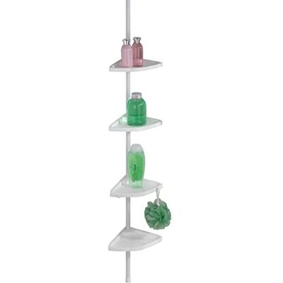 Wenko Teleskopická sprchová kout Easy bílá Ø 1,9 cm, z hliníku bílé Wenko Teleskopická sprchová kout Easy bílá Ø 1,9 cm, z hliníku bílé