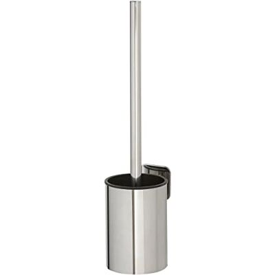 Tiger Colar WC štětka k nalepení, WC štětka s držákem pro montáž na stěnu, upevnění bez vrtání díky integrované lepicí fólii, souprava WC štětky z ušlechtilé oceli, povrch: leštěný (chrom) Tiger Colar WC štětka k nalepení, WC štětka s držákem pro montáž na stěnu, upevnění bez vrtání díky integrované lepicí fólii, souprava WC štětky z ušlechtilé oceli, povrch: leštěný (chrom)