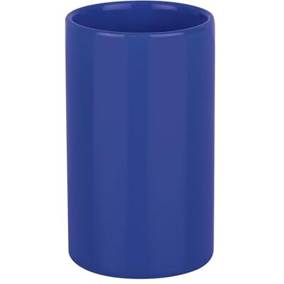 Spirella Pohárek na čištění zubů držák na zubní kartáček keramika tuba 7 x 11,5 cm modrá, modrá Spirella Pohárek na čištění zubů držák na zubní kartáček keramika tuba 7 x 11,5 cm modrá, modrá