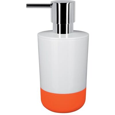 Spirella Seifenspender Moji Flüssigseifen-Spender mit Silikon gegen verrutschen, Fassungsvermögen 7,5 x 7,5 x 16,5 cm Weiß/Orange Spirella Seifenspender Moji Flüssigseifen-Spender mit Silikon gegen verrutschen, Fassungsvermögen 7,5 x 7,5 x 16,5 cm Weiß/Orange
