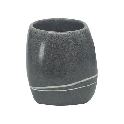 Kleine Wolke Zahnputzbecher Stones Dunkelgrau 200 ml Fassungsvermögen, spülmaschinengeeignet, hergestellt aus Polyresin Kleine Wolke Zahnputzbecher Stones Dunkelgrau 200 ml Fassungsvermögen, spülmaschinengeeignet, hergestellt aus Polyresin