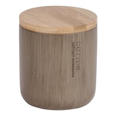 Wenko Univerzální dóza Palo Taupe kosmetická dóza, dóza na vaty, polyresin, 9. 8 x 11 x 9, 8 cm, šedohnědá, 11 x 9, 8 x 9, 8 cm Wenko Univerzální dóza Palo Taupe kosmetická dóza, dóza na vaty, polyresin, 9. 8 x 11 x 9, 8 cm, šedohnědá, 11 x 9, 8 x 9, 8 cm