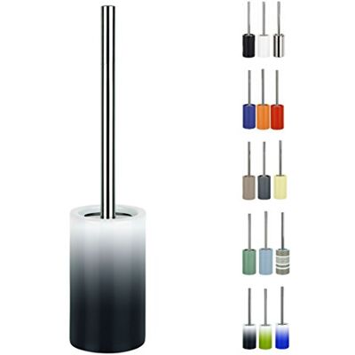 Spirella Tube kartáč kartáč na toaletu WC souprava z porcelánu, nerezová ocel, černá/bílá Spirella Tube kartáč kartáč na toaletu WC souprava z porcelánu, nerezová ocel, černá/bílá